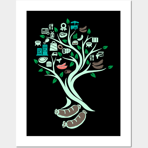 BBQ Grilling Grill Tree Of Life Yoga Celtic Viking Yggdrasil Wall Art by TellingTales